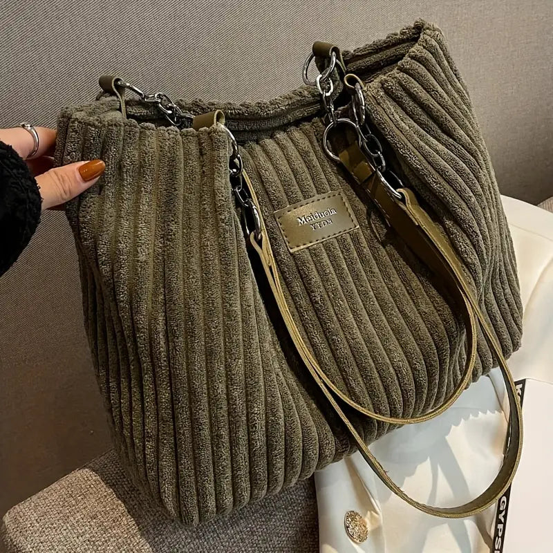 Atelier Élégance™ | Sac en velours côtelé Penny