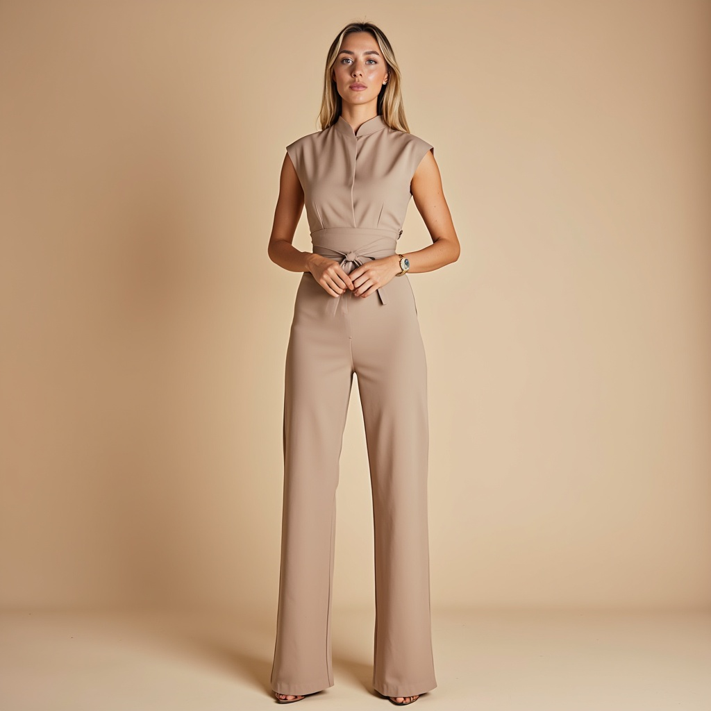 Atelier Élégance™ | Combinaison élégante avec ceinture