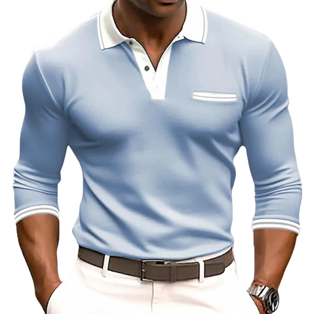 Lenoir™ - Chemise à détails contrastés élégants