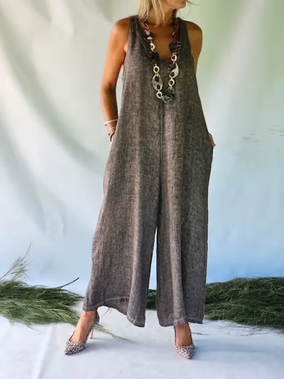 Atelier Élégance™ | Salopette Chic en Coton