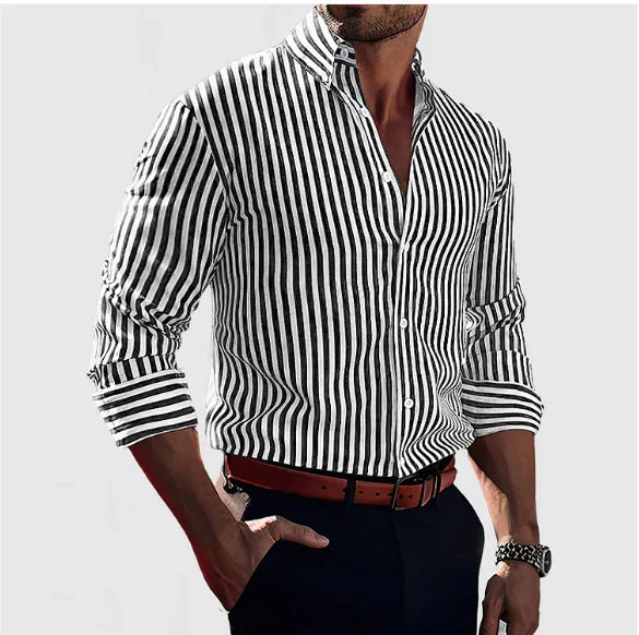Atelier Élégance™ | Chemise à rayures affirmées