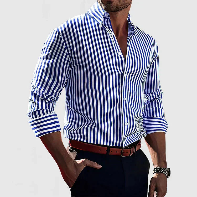 Atelier Élégance™ | Chemise à rayures affirmées