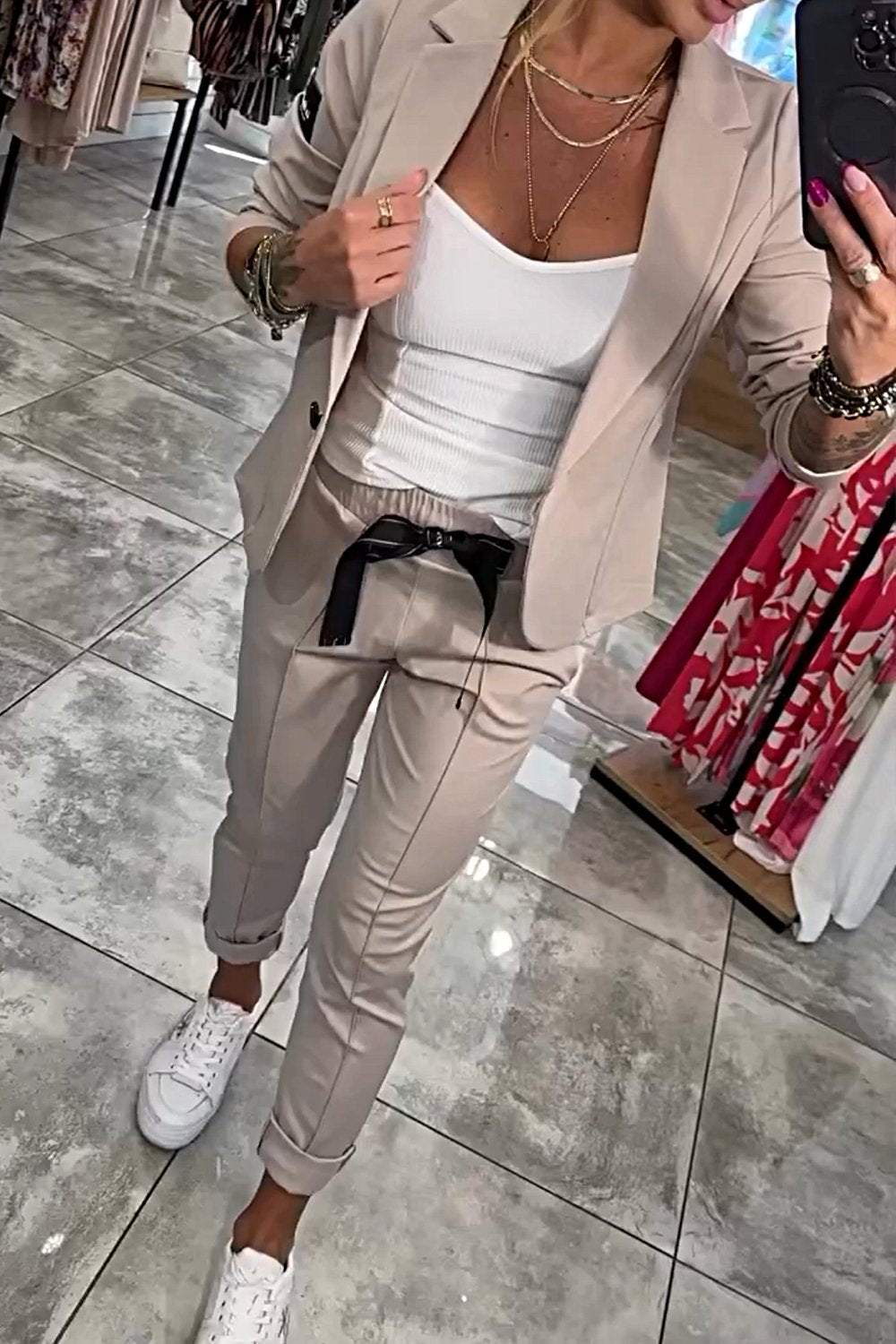 Atelier Élégance™ | Ensemble Blazer et Jogger Décontracté