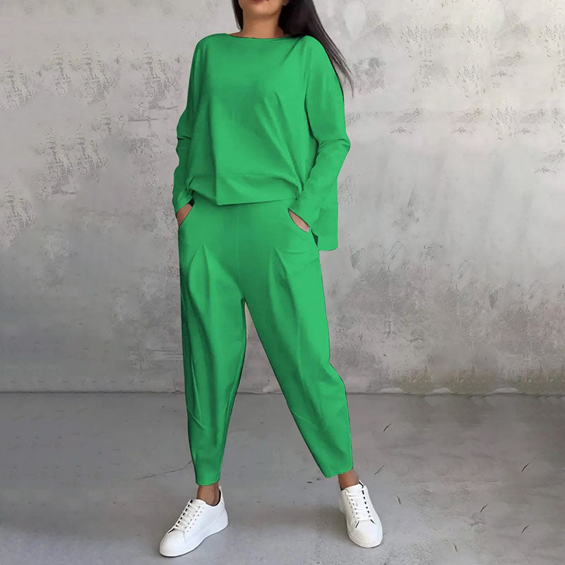 Atelier Élégance™ | T-shirt à manches longues & Pantalon
