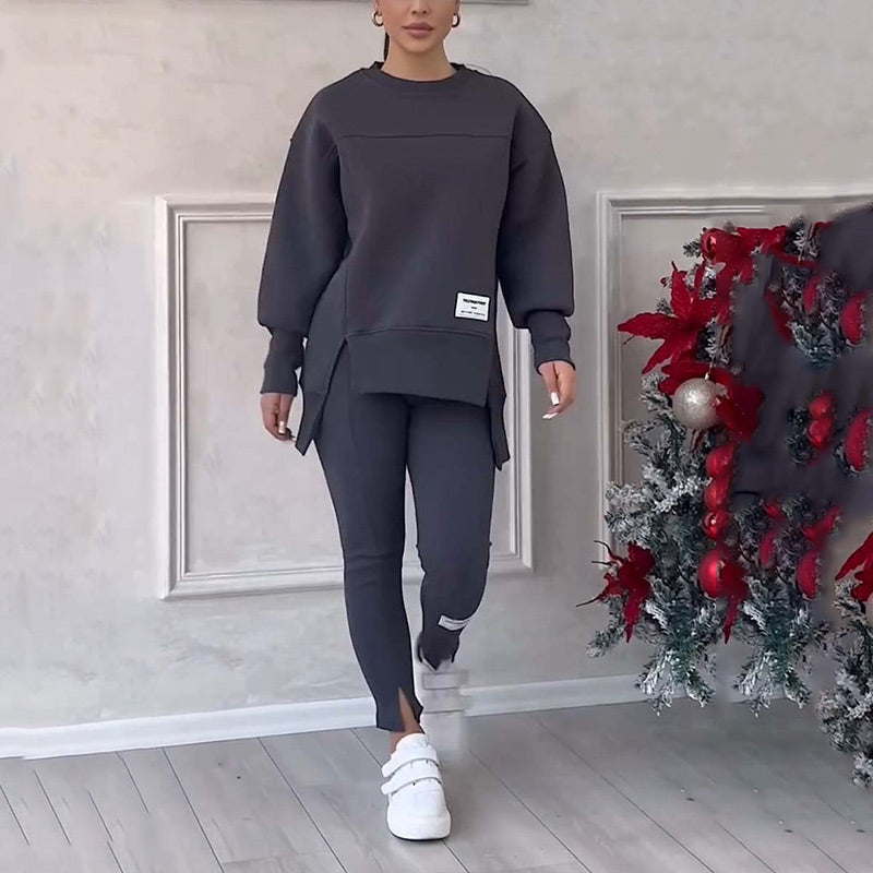 Atelier Élégance™ | Ensemble Sweatshirt et Leggings Décontracté