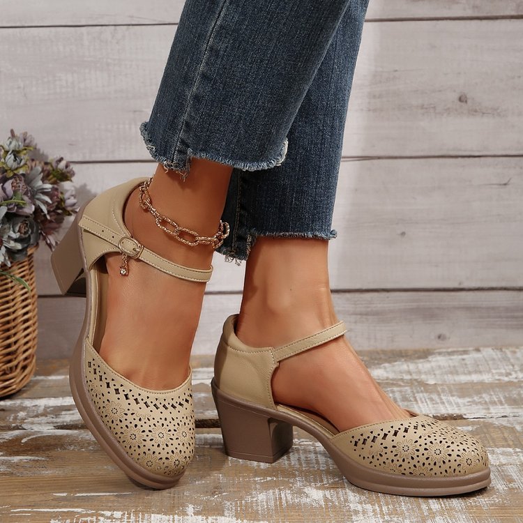 Atelier Élégance™ | Sandales Rétro-Mesh Élégantes