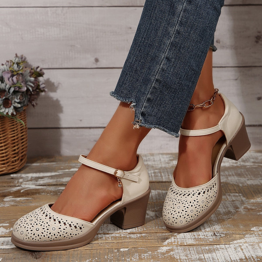 Atelier Élégance™ | Sandales Rétro-Mesh Élégantes