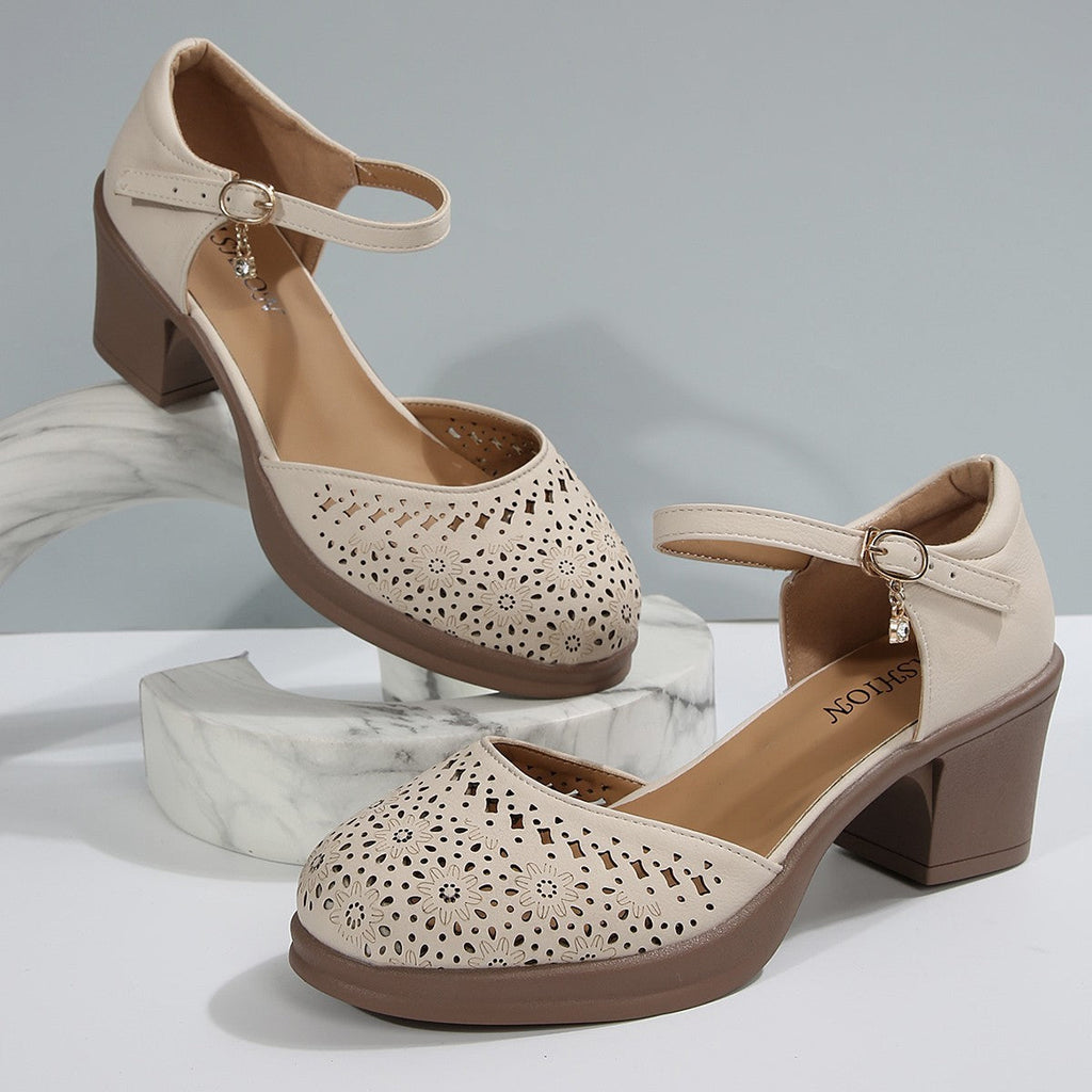 Atelier Élégance™ | Sandales Rétro-Mesh Élégantes