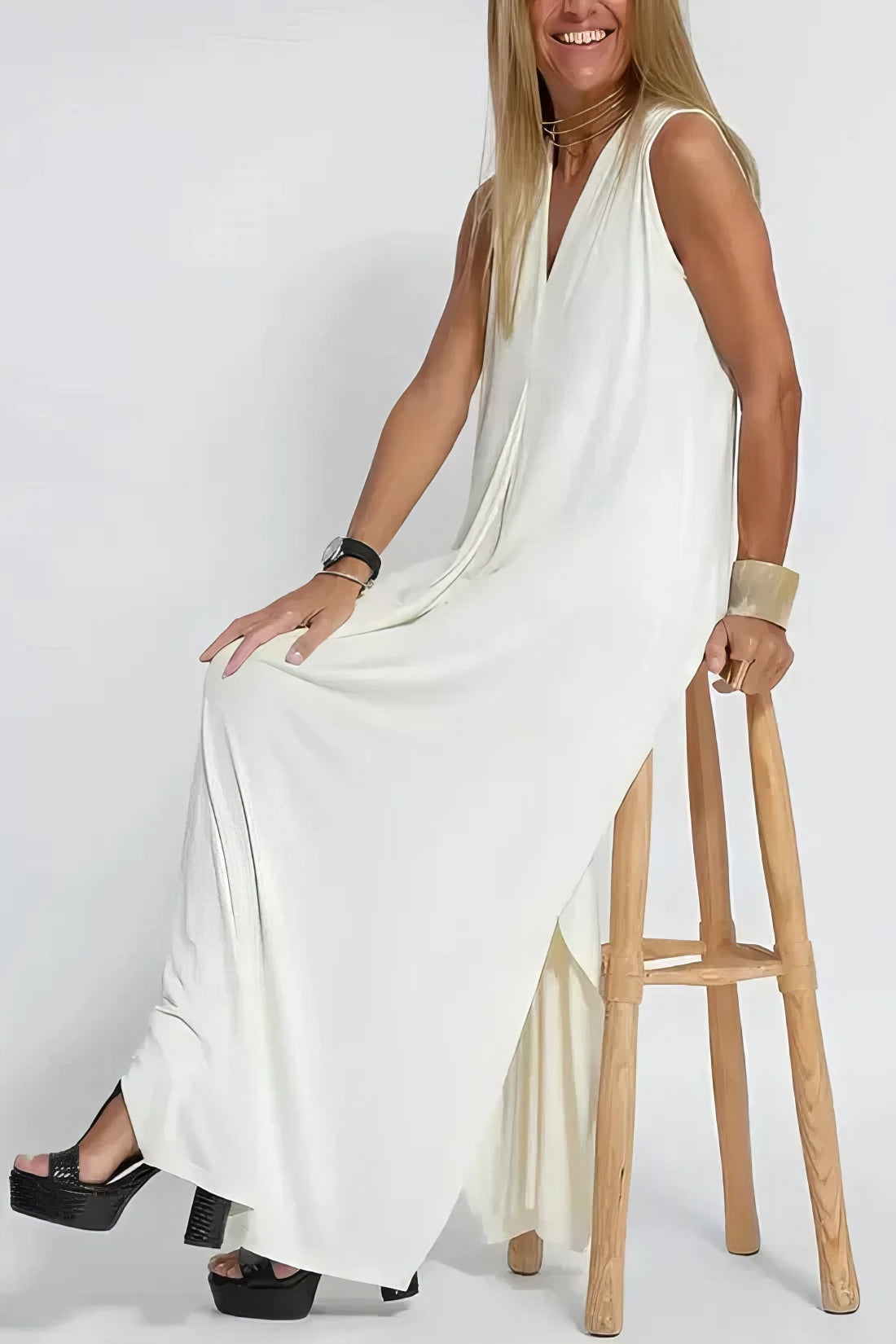Atelier Élégance™ | Elise robe Longue Élégante avec Cardigan Offert