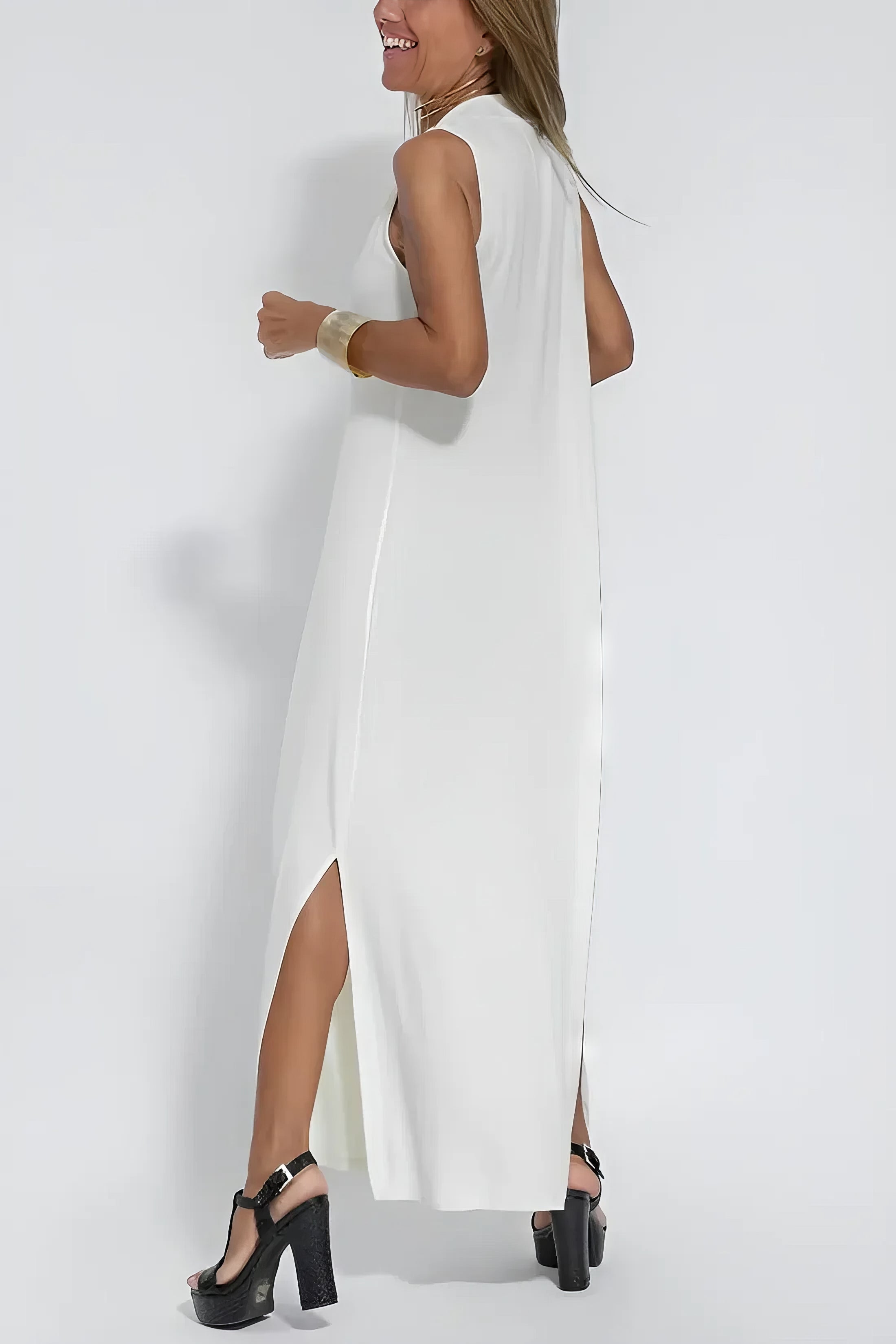 Atelier Élégance™ | Elise robe Longue Élégante avec Cardigan Offert
