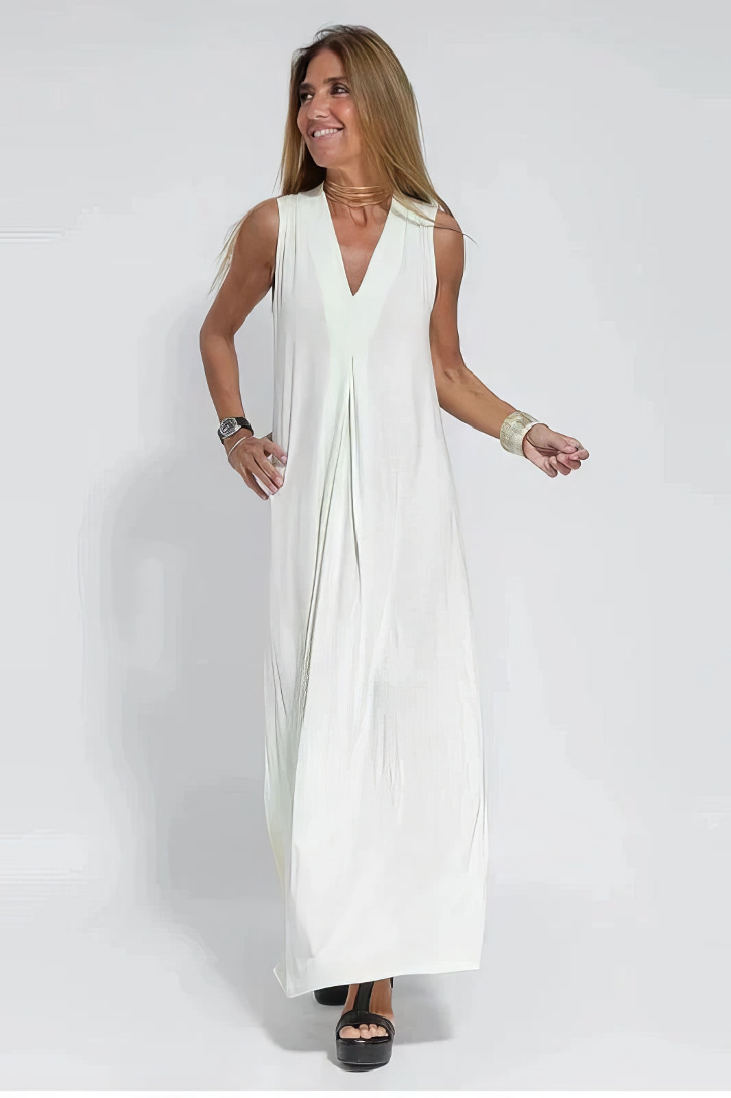 Atelier Élégance™ | Elise robe Longue Élégante avec Cardigan Offert